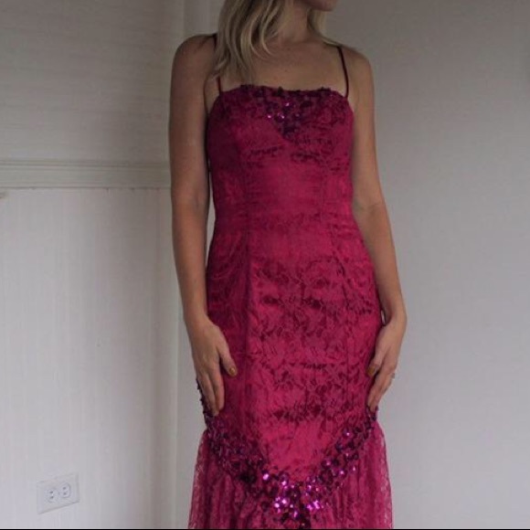 Womens Vintage Prom Dress - Picture 9 of 12